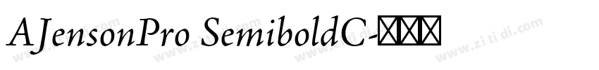 AJensonPro SemiboldC字体转换